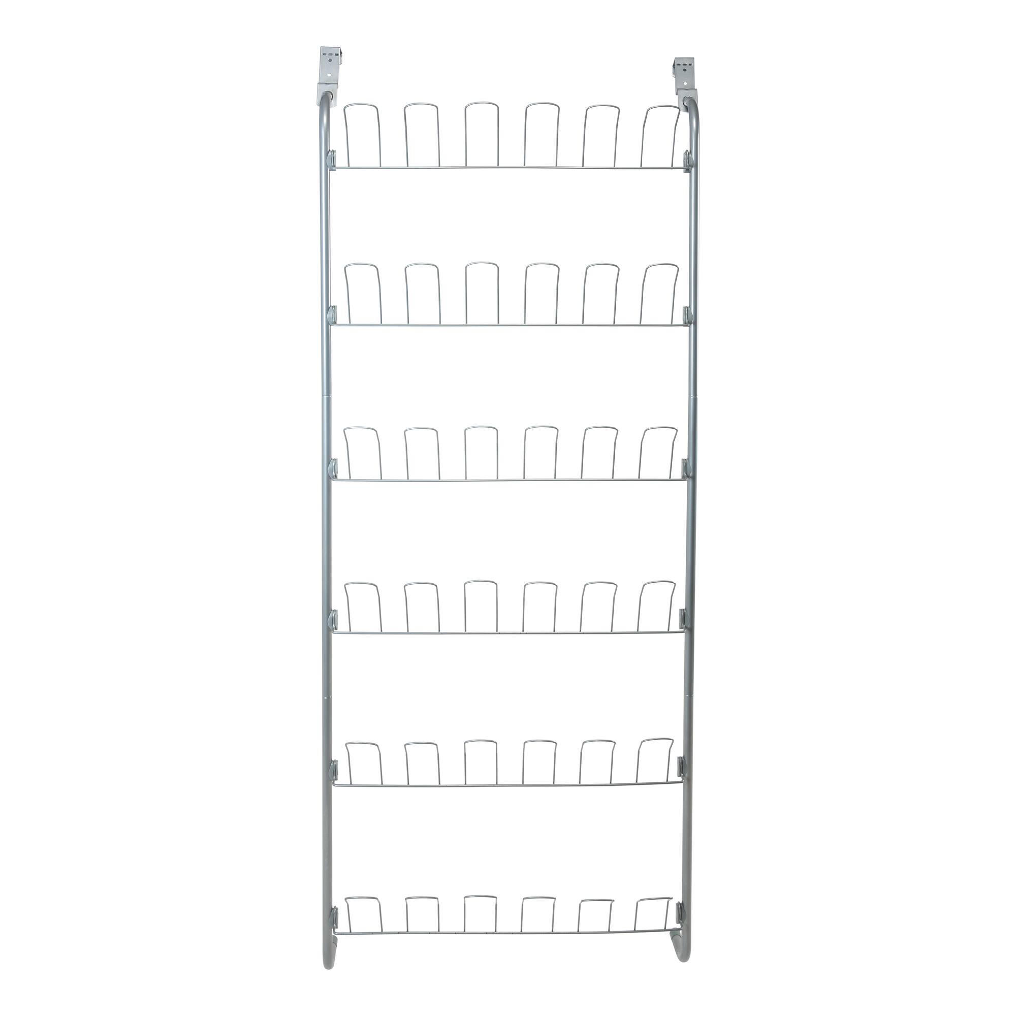 Organize It All 18 Pair Over the Door Shoe Rack